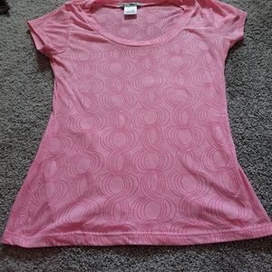 L.A. Movers Pink Patterned Tshirt Womens Medium